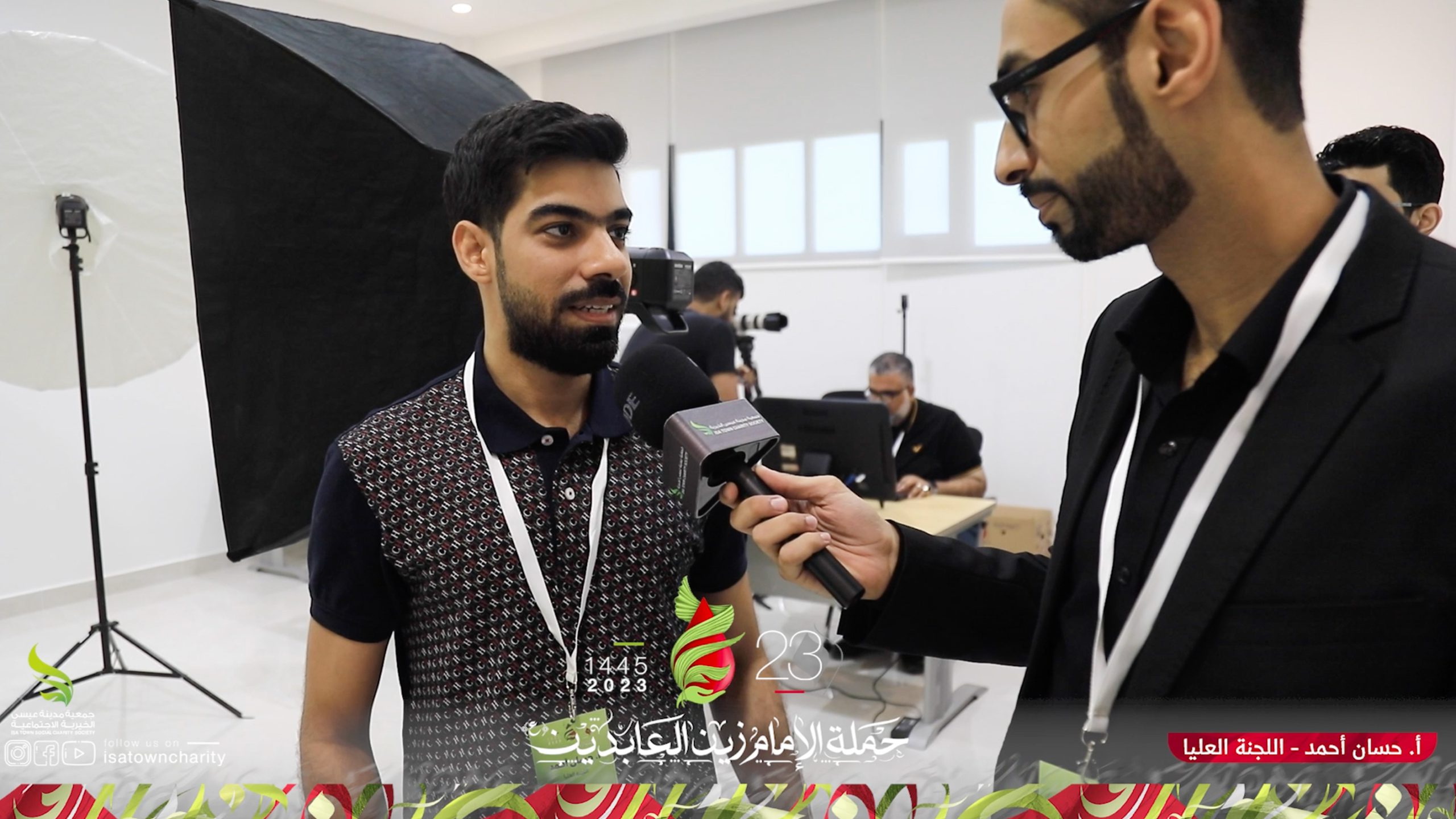 أ. حسان أحمد .. و لحظات في عالم العمل التطوعي .. حملة الإمام زين العابدين (ع) للتبرع بالدم ٢٣